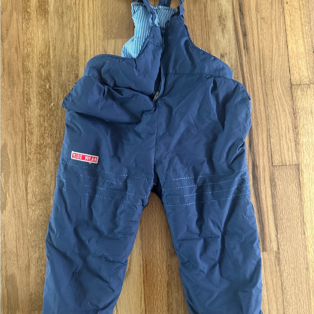 Kids Wear Navy Snow Pants